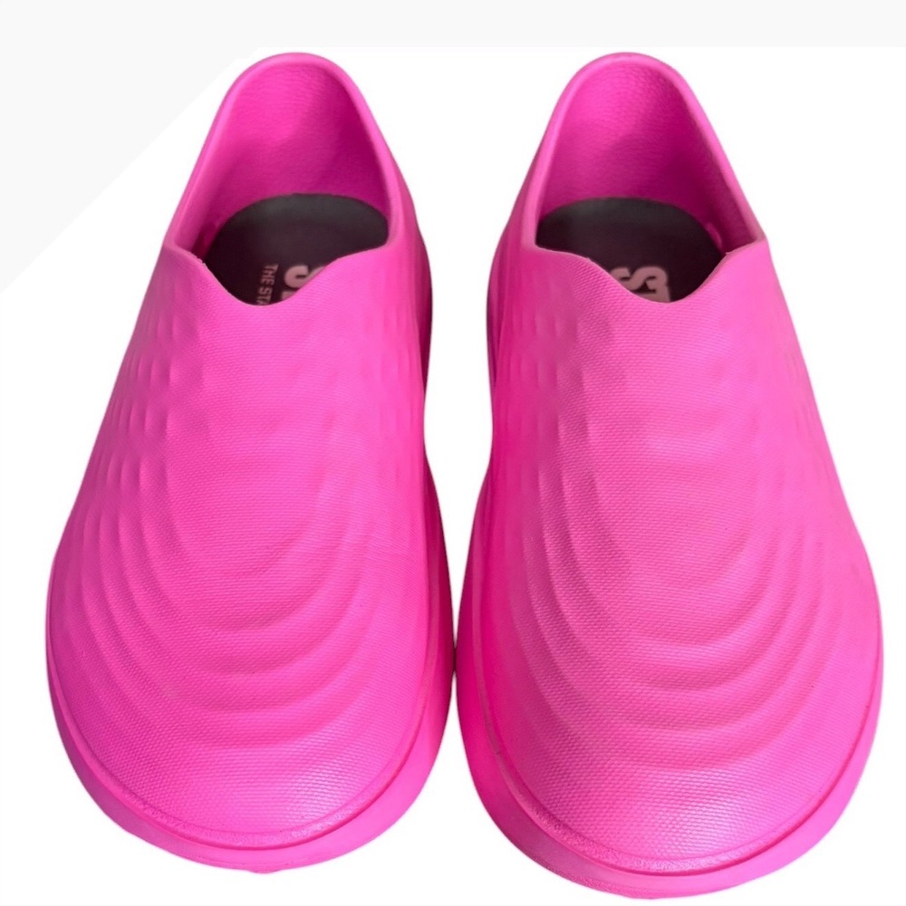 Stand+ Pink Clogs Lightweight Slip On Professional‎ Women's Size 6 Mens 4 - Picture 2 of 7